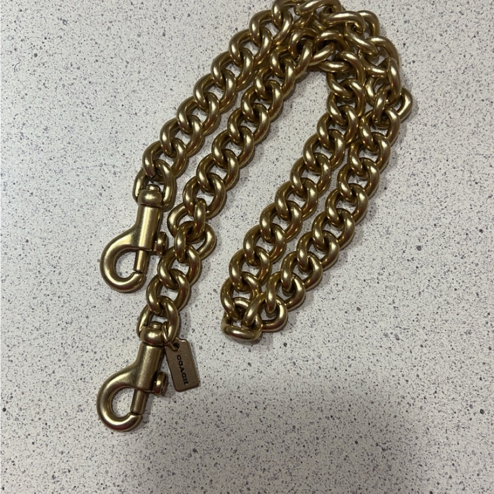 Coach Gold Curb Chain Strap